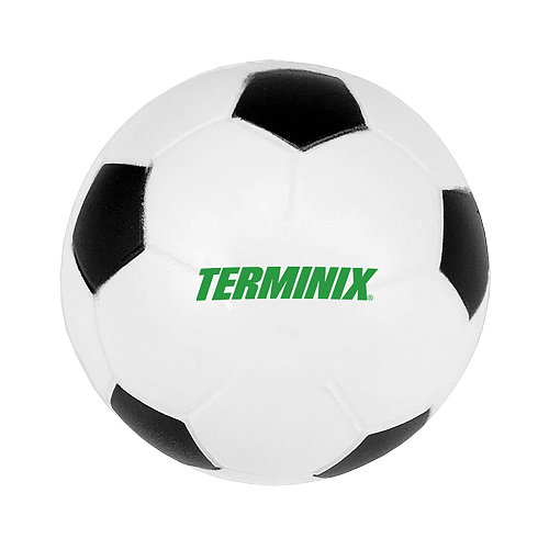 White/Black Soccer Ball Stress Reliever