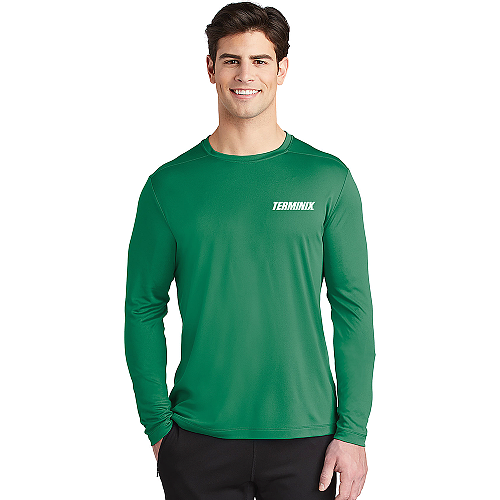 Unisex Green Sport-Tek® Posi-UV® Long Sleeve Tee