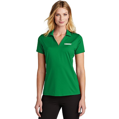 Women's Spring Green Performance Polo