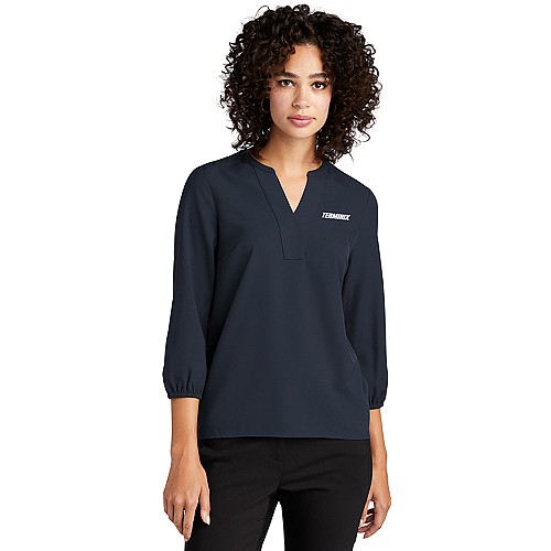 Women's Navy Mercer+Mettle™ Blouse