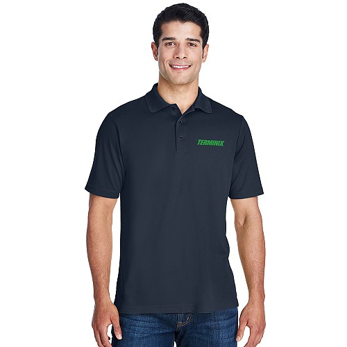 Men's Navy Performance Pique Polo