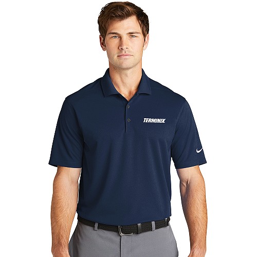Men's Navy Nike Dri-FIT Micro Pique Polo