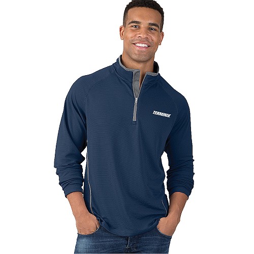 Men’s Navy/Gray Charles River Apparel® Fusion Pullover