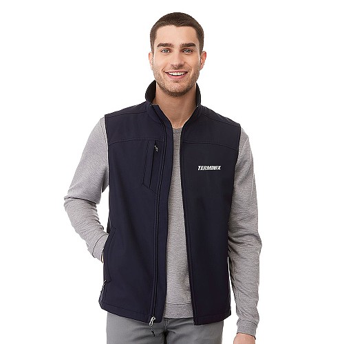 Men's Navy Softshell Vest